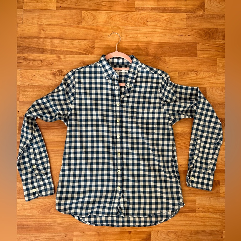 Tradlands button down, S, blue plaid